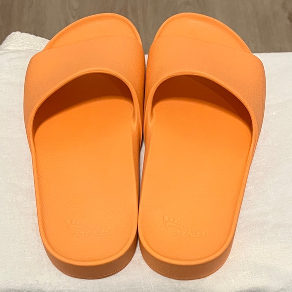 Archies Arch Support Slides Peach Sz 9 New - Picture 2 of 6